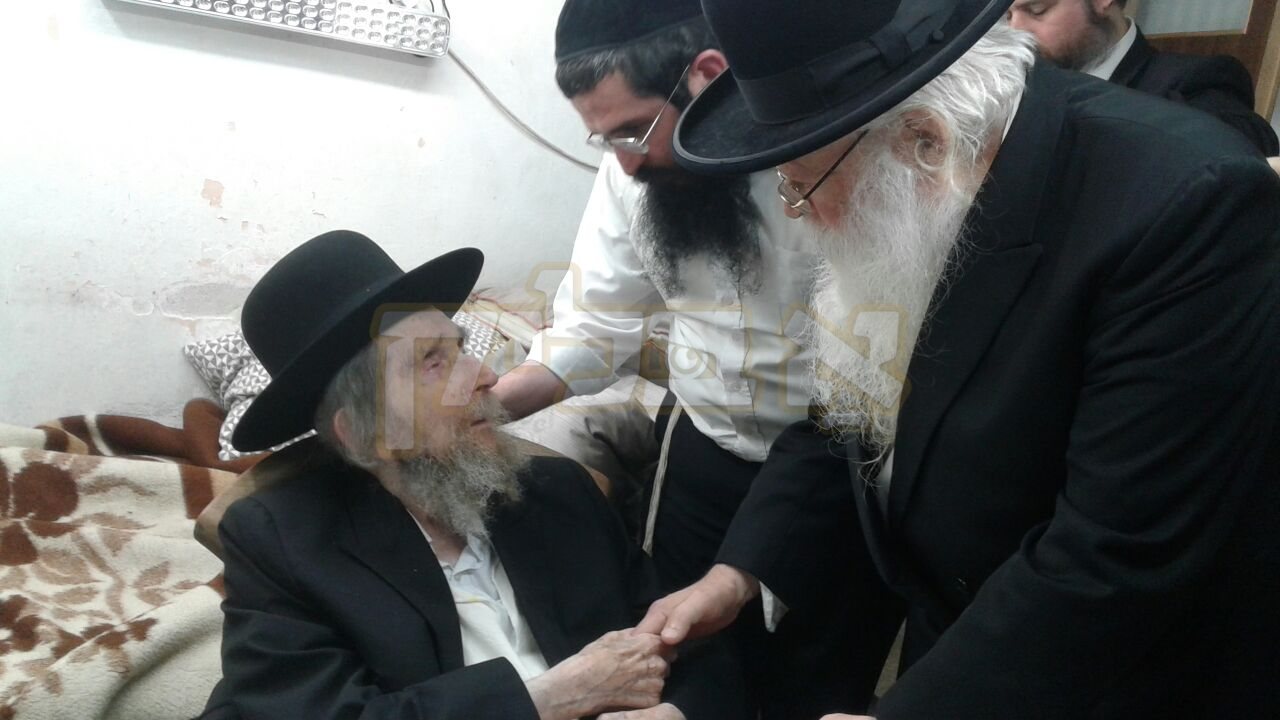 הגרש"י בורנשטיין באזוכט גדולי הדור לקראת הנסיעה צו ארה"ב