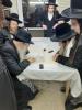 כ"ק אדמו"ר מקאזמיר שליט"א באזוכט ביי כ"ק אדמו"ר מאמשינוב שליט"א 