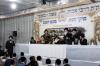 מעמד קבלת פנים פאר כ"ק אדמו"ר מצאנז שליט"א אין ת"ת דרכי אבות צאנז אין מאנסי