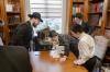 באזוך פון כ"ק אדמו"ר מסאטמאר שליט"א אין לעיקוואד - בילדער שמואל טרעגער