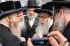 כ"ק אדמו"ר מצאנז שליט"א באזוכט ביי זקני חסידי צאנז אין מאנסי 