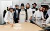 הגאון רבי בערל לאזאר שליט"א הויפט רב פון רוסלאנד ביים מצות באקן 
