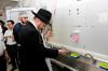 הגאון רבי בערל לאזאר שליט"א הויפט רב פון רוסלאנד ביים מצות באקן 