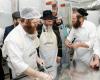 הגאון רבי בערל לאזאר שליט"א הויפט רב פון רוסלאנד ביים מצות באקן 