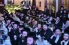 סעודת ראש חודש בהשתתפות כ"ק אדמו"ר מסקווירא שליט"א מיט נגידים וועלעכע האבן תורם געווען גרעסערע סכומים לטובת די אויפבוי פון ביהמ"ד הגדול סקווירא בילדער משה גאלדשיין 