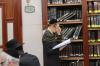 הונדערטער בחורים און אינגעלייט ביים לערנען שובבי"ם פארטאגס אין ביהמ"ד הגדול ד'סאטאמר אין ב"פ 