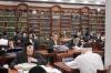 הונדערטער בחורים און אינגעלייט ביים לערנען שובבי"ם פארטאגס אין ביהמ"ד הגדול ד'סאטאמר אין ב"פ 