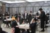הונדערטער בחורים און אינגעלייט ביים לערנען שובבי"ם פארטאגס אין ביהמ"ד הגדול ד'סאטאמר אין ב"פ 