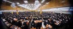 Hamashpia Rav Tzvi Meir Silberberg's shiur in Beis Medrash Hagodal of satmar in williamsburg