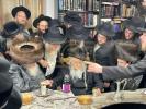 H'admer M'Gur Shlita Visits Raaved Yerushalaim in  honor of a simche. 