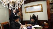 Main image for R' Ezra friedlander visits bobov 45 Rabbe before the bar mitzveh of his son yakov yitzchuk 