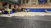 Preparations are underway for the Chuf Alef Kislev Seudah Hodah celebration at the Crown Heights Armory.