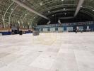 Preparations are underway for the Chuf Alef Kislev Seudah Hodah celebration at the Crown Heights Armory.