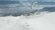 Main image for Extreme Flight Captured as Speed-Flyer Races Down Austrian Alps.