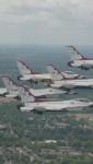 Main image for Thunderbirds Stun Crowd at Daytona 500 Kickoff were the team  showcasing precision formation flying at its finest.
