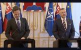 NATO Secretary General Mark Rutte with the President of Slovakia Peter Pellegrini