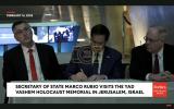 Main image for Secretary of state Marco Rubio Honors Holocaust Victims during Visit to the Yad Vashem Memorial Site