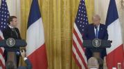 Main image for Watch: Trump's opening statement at the White House press conference Honors Historic US-France Alliance.