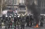 Protesters and police clash in Athens on deadly train crash anniversary