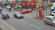 Main image for Shocking Moment when a man Flung Through Air After Being Hit by a Car
