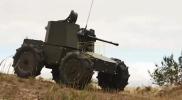 Main image for Ukraine Sends High-Tech Warfare Machine-Gun Robots to Frontlines Against Russia