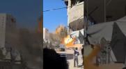 Main image for Heavy IDF strike in Gaza City, northern Gaza.