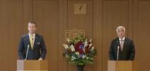 Main image for Defense Sec. Hegseth & Japan's Minister Unite in Press Briefing