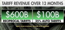 Main image for The Trump tariffs will bring in $600 billion in the first year to the Treasury General Fund