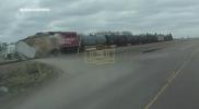 Main image for Shocking Video Shows Freight Train Obliterating Grain Trunk in Minnesota