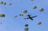 U.S. Air Force Unleashes Massive Paratrooper Drop in Training Drill