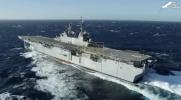Massive U.S. Navy Combat Ship Battles Giant Waves at High Speed in Dramatic Ocean Footage.