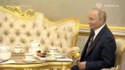 Main image for Putin and Xi Jinping Share Tea in Russia.