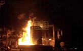Main image for Houthi Video Shows Fires After Israeli Airstrikes on Hodeida Cement Factory.