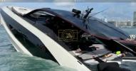 Main image for $5M Lamborghini Yacht Starts Sinking Near Miami During Formula One Weekend; Dozens Rescued.