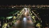 Main image for President Trump heads to Lusail Palace with a Motorcade and Horses.