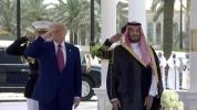 Main image for President Trump Salutes as Saudis Play the U.S. National Anthem.