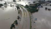 Drone Video Shows Roads Swallowed by Floodwaters.