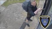 Main image for Suspect Seen Ripping Mezuzahs From Jewish Homes in London. 