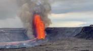 Main image for Kilauea Visitors Treated to Stunning Sight of Lava Fountain