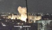 Main image for CCTV Captures Devastating Russian Drone Strike in Kharkiv, Ukraine. 
