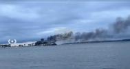 Main image for Over 20 Rescued After Boat Catches Fire Near NYC's Hart Island. 
