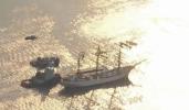 Mexican Navy Ship That Struck Brooklyn Bridge Towed for Repairs. 