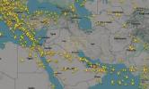 Main image for Thousands of Flights Rerouted to Avoid Iranian Airspace. 