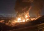 Main image for Fire at Shahran Oil Depot Spreads to All 11 Tanks Following Israeli Airstrikes. 