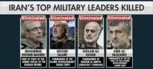 Main image for Four of Iran's Top Military Leaders Eliminated in Israeli Strikes, Alongside Nuclear Scientists. 