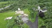Drone Footage of the Devastating Effect of Weather Where Homes Were Destroyed. 