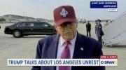 Trump on LA Military Presence: 'We Stay Until There's Peace'