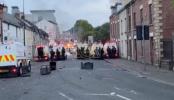 Main image for Second Night of Anti-Immigrant Violence Grips Northern Ireland Town. 