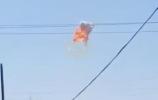 Main image for Iranian drone intercepted over Syria near the border with Israel.
