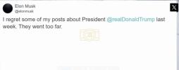 Main image for Elon Musk Backs Off Feud With Trump, Admits Some Posts 'Went Too Far'. 